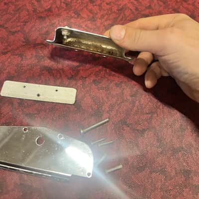 Harmony Rocket H 53 Vibrato Whammy Tremolo Tailpiece Assembly 1960s 1950s image 3