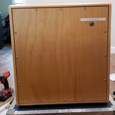 Fuchs - ODS - 100 Watt - Natural Wood Head with Matching Wood 1x12 Cab with OEM EVM12L.  Includes amp flight case, original amp/speaker cab vinyl covers and original foot switch. image 18