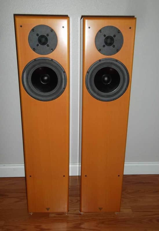 1997 Vienna Acoustics BACH Classic Floorstanding Speakers Gorgeous Condition Butterscotch Made in Vienna Austria image 1