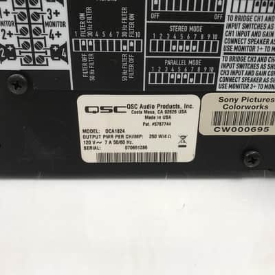 QSC DCA1824 Dual Channel Power Amplifier image 6