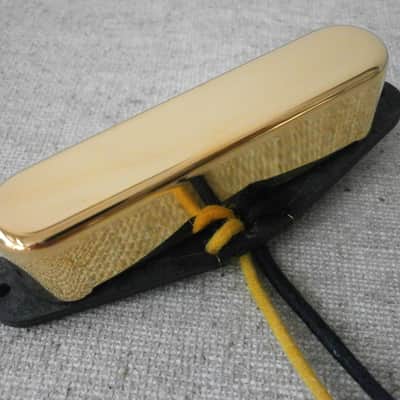 Telecaster Neck Gold Plated Pickup A5 7.5kOhm Handwound Vintage Tele Q 50s Broadcaster Nocaster image 1