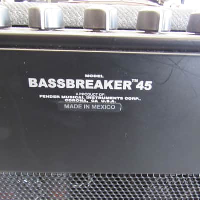 Made in Mexico Fender Bass Breaker 45 212 Combo Amp image 6