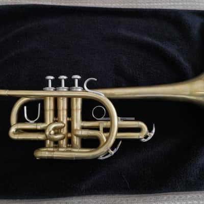 Rat Rod (Combo Yamaha Valves with Conn Bell) Bflat Cornet image 3
