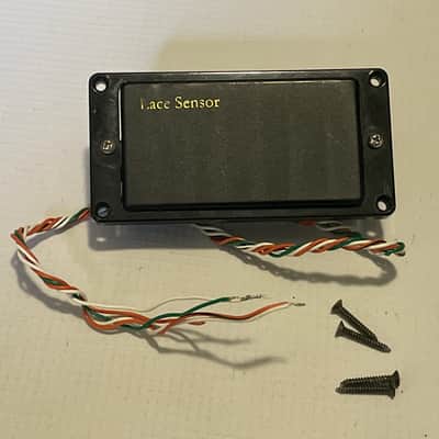 2020's Lace Sensor Drop & Gain Guitar Black Bridge Position Full Size Humbucker Pickup w/ Ring 15k