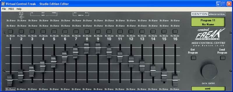 Kenton Control Freak Studio - 16Ch. Midi Controller - SYSEX+CC+PCh