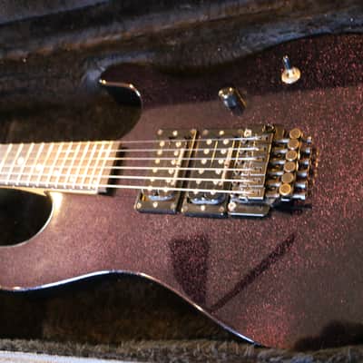 Kramer Nightswan Black/Purple flake sparkle OHSC image 10