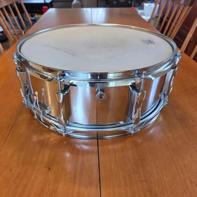 Premier Olympic 5.5x14" chrome over steel (COS) snare drum 1970s image 4