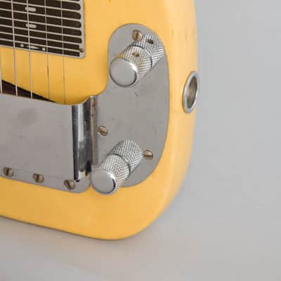 Fender  Champion Lap Steel Electric Guitar (1950), ser. #1265, black gig bag case. image 12