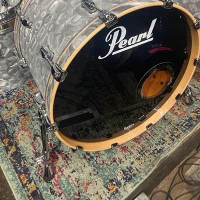 Pearl - Music City Custom, Reference Series 12 Piece Shell Bank Set. David Frangioni, Modern Drummer Collection, Carl Palmer. Platinum Smoke Marine image 3