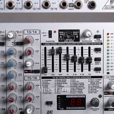 Behringer Europower PMX3000 PMH3000 16 Channel Stereo Powered Mixer with Effects image 5