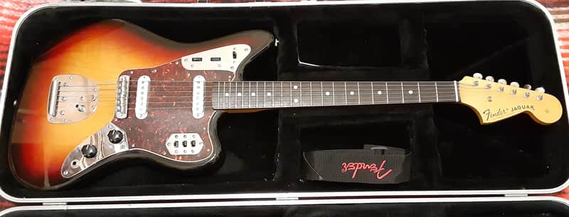 Fender Jaguar crafted in Japan 1990's Sunburst | Reverb