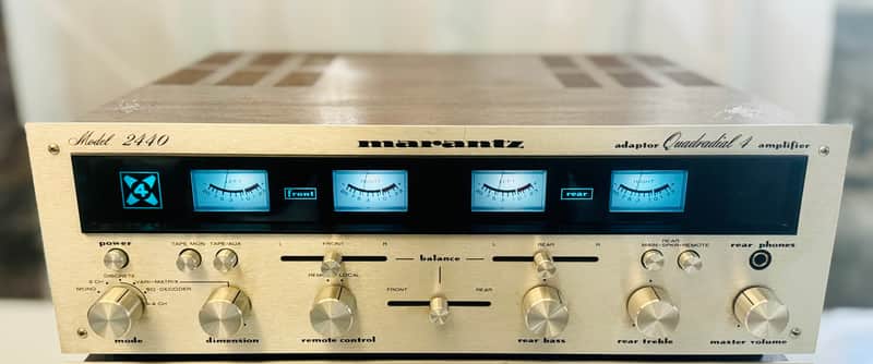 🔥🔥🔥 Vintage Marantz 2440 Integrated Stereo Quadradial 4 Adaptor with SQA 1 Cartridge - Serviced + Cleaned image 1