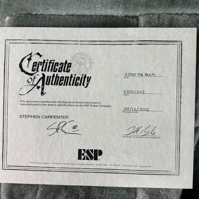Mint ESP Original Series Stephen Carpenter STEF-T7B Baritone w/case image 11