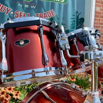 2007 Tama Superstar Drum Set Copper Mist Metallic 22/10/12/14/5.5x14 w/ Hardware image 6