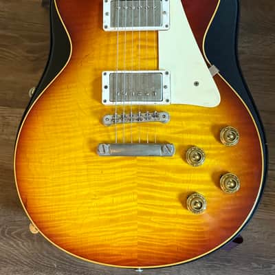 2006 Gibson Les Paul 1960 Reissue Historic Makeovers Deluxe Aged Carmelita Burst image 4