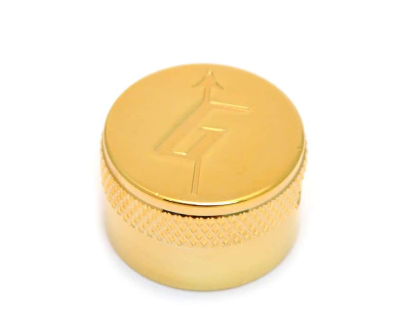 006-0915-000 (1) Gretsch Gold G Logo Metric Guitar/Bass Knob 6mm 006-0915-049 image 1