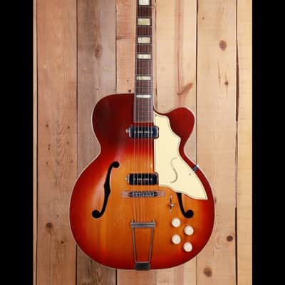 Silvertone Aristocrat 1356 1950s - Red to Gold Sunburst image 5