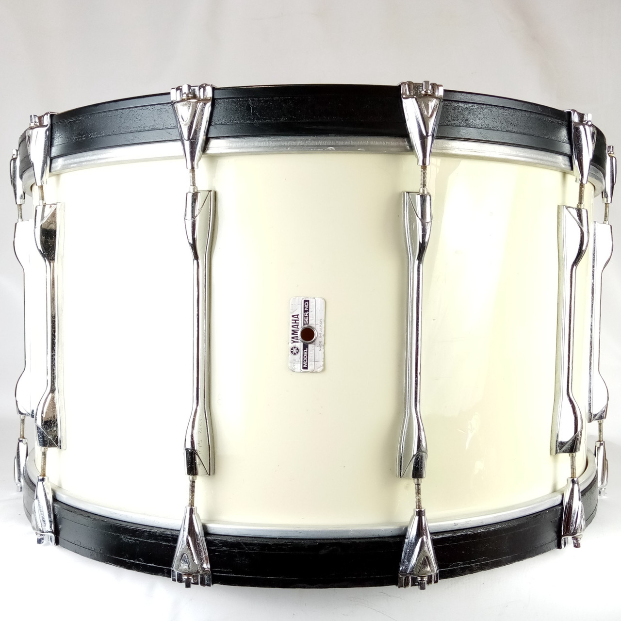Yamaha Piano White 14x28" Bass Drum MB828U Tour Custom Model Japan Vintage 80s — main photograph