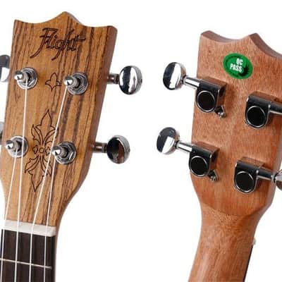 Kremona Flight Series DUS-320 Soprano Size Zebrawood and Spruce Ukulele w/Bag image 5