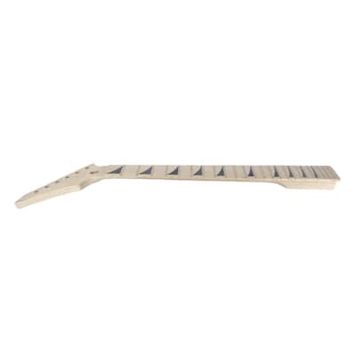 Reversed Headstock Electric Guitar Neck Maple Neck & Fingerboard, Unfinished (25.5" Scale) image 3