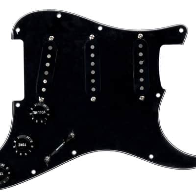 920D Custom Seymour Duncan SSL-1 Loaded S Style Pickguard BK/BK image 1