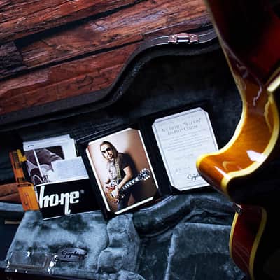 Epiphone Ace Frehley Signature "Budokan" Les Paul Custom 2012 - Faded Cherry Sunburst ++NEW++ image 12