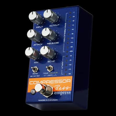 Empress Effects Bass Compressor Guitar Effect Pedal - Blue image 2
