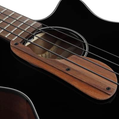 IBANEZ AEGB24E-BKH Elektro-Akustik-Bass 4-String black high gloss image 4