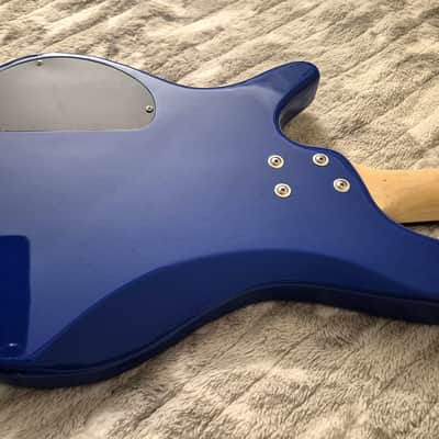 Glarry GIB-4 - 4-String Bass - Set-up - 2025 - Reverse PJ Pickups - Glossy Blue image 8