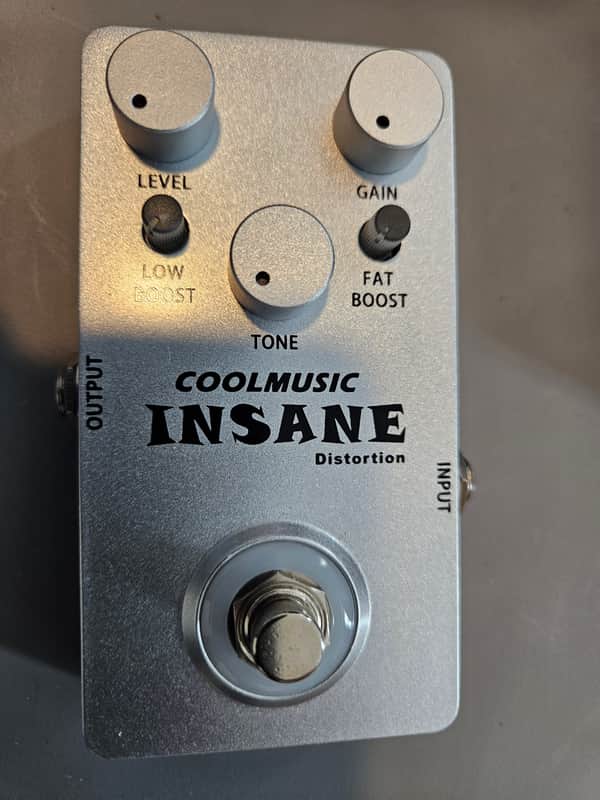Coolmusic Insane distortion pedal 2020 - Silver image 1