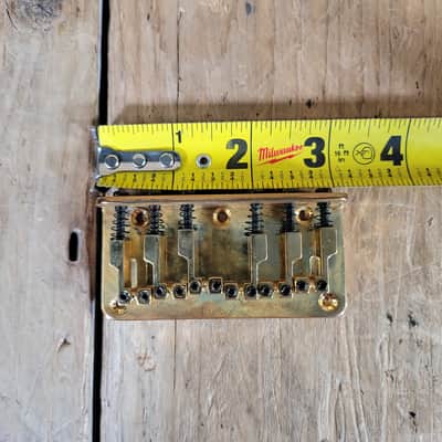 Unbranded Guitar Bridge 6 Saddles 1990s Top Loader Optek Fretlight Pro 200 - Gold image 5