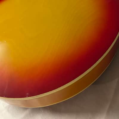 Teisco Hollow Body Electric Guitar MIJ Japan 1970s Sunburst image 12