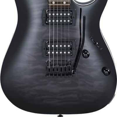 Ibanez GRGA120QA Gio Electric Guitar, Purpleheart Fingerboard, Transparent Black Sunburst image 2