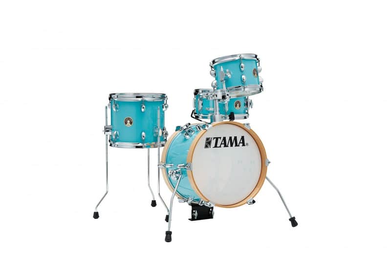 Tama LJK44S-AQB Club-Jam Flyer Shell Kit 4 pcs - Aqua Blue/Chrome HW image 1