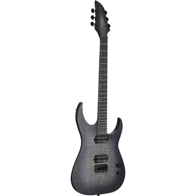 Schecter KM-6 MK-III Keith Merrow Legacy Electric Guitar, Tri-Black Burst image 6