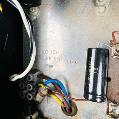 Vox AC100 MKI Amplifier Head 1965 - Black image 15