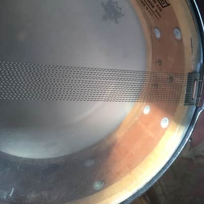 Slingerland 50s Radio King 5.5”x14” Rare Solid Blue Duco Lacquer Snare image 12