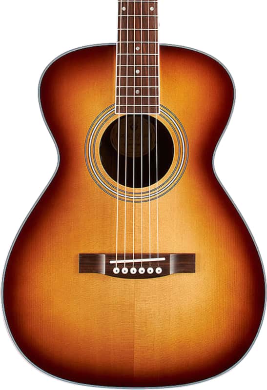 Guild M-260E Deluxe Concert Acoustic-Electric Guitar, Solid Spruce Top, Edge Burst image 1