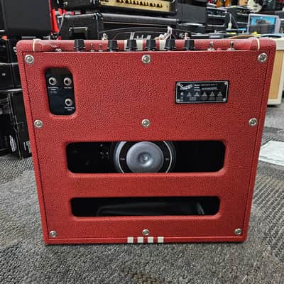Supro 1822R Delta King 12 Special Run 15-Watt 1x12" Guitar Combo 2025 - Scarlet / Cream Stripes image 6