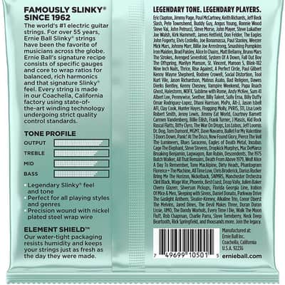 Ernie Ball #2211 Mondo Slinky Electric Guitar Strings Gauge .0105-.052 NEW image 2