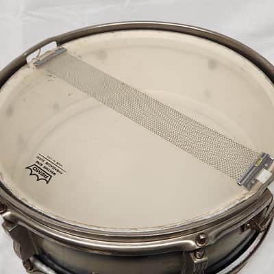 Vintage Early 1960s Pre Serial Ludwig Blue Silver Duco Pioneer Snare Drum 5x14 image 11