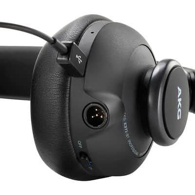 AKG K371-BT Over-Ear, Closed-Back Foldable Studio Headphones with Bluetooth Regular Black image 7