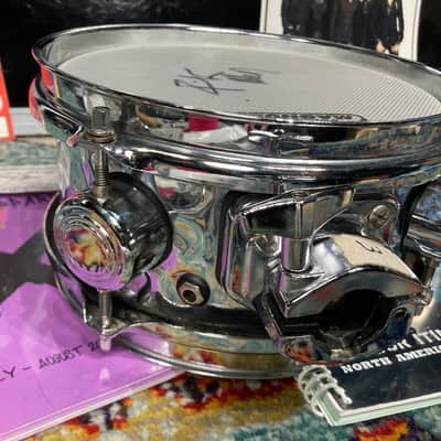 Hart Dynamics - Rick Allen's Def Leppard, 8" Trigger Hammered Chrome Trigger Pad (RA #2058) 2000s, With AUTOGRAPHED HEAD!! image 4