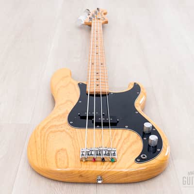 1989 Fender Precision Bass ‘70 Vintage Reissue PB70-700 Natural Ash w/ Case, Japan MIJ Fujigen image 11