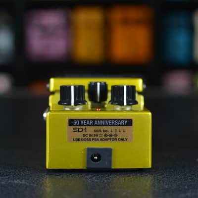 Boss SD-1-B50A 50th Anniversary Super Overdrive 2023 - 2024 - Yellow image 4