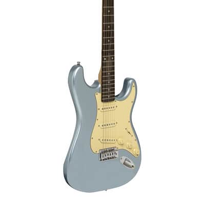 Stagg SES-30 IBM Standard "S" Electric Guitar, Ice Blue Metallic image 1