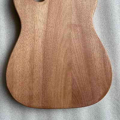 Unfinished Mahogany Wood Telecaster Tele Style Guitar Body image 5