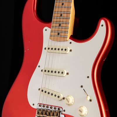 Fender Custom Shop '56 Stratocaster Journeyman Super Faded/Aged Candy Apple Red image 6