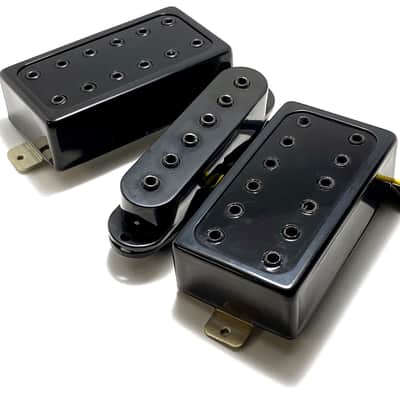 Dirty Hex HSH Pickup Set, Dirty Luv AlNiCo Bridge & Neck Humbuckers + Hex Single Ceramic Middle Pickup image 2