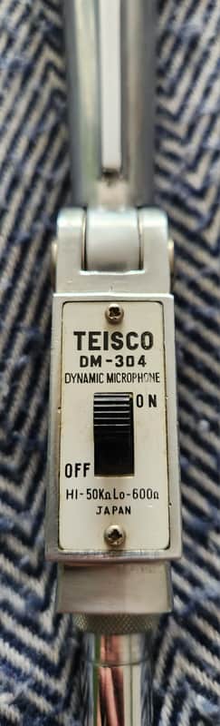 STUDIO SALE! Teisco DM-304 Dynamic Microphone Chrome 1960s Japan Bild 1